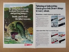 1977 Garcia Ambassadeur & Mitchell Fishing Reels & Rods vintage print Ad