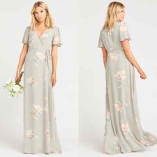 Show Me Your Mumu  Noelle Flutter Wrap Dress Show Me The Ring S 