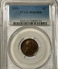 1914 Lincoln Cent PCGS MS63 RB