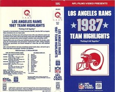 1987 los angeles rams football highlights vhs...