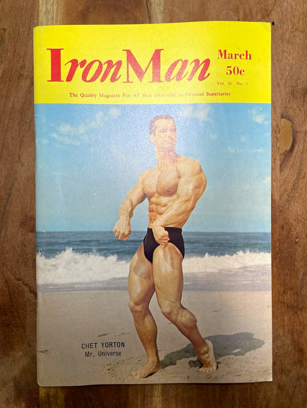 IronMan Magazine March 1967 w/ Chet Yorton & Gene Wells on the covers