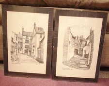 Brian Lewis The openings Robin Hood's Bay & Robin Hood's Bay Signed Framed Print