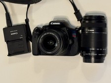 Canon EOS Rebel T3i Digital SLR Camera with 18-55mm  55-250mm Lens, 1 Battery