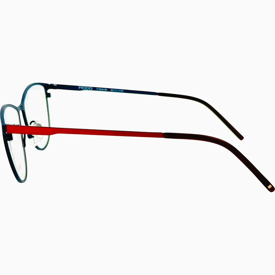 Marco de gafas de metal rojo oscuro MODO 4228 para mujer 52-16 Japón Foto 3 de 4