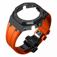 Bmt Ga2100 Case Band Mod Kit Stainless Steel Case Bezel Crown Silicone Strap