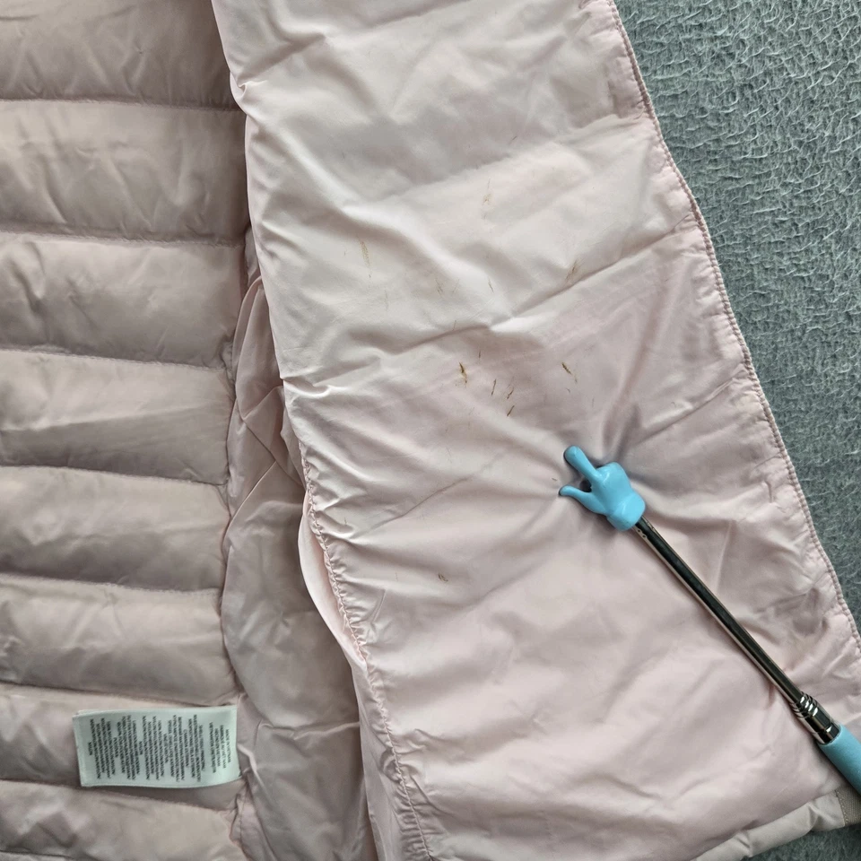 Colete Polo Ralph Lauren Meninas L Rosa Acolchoado Bordado Pônei - Imagem 4 de 4