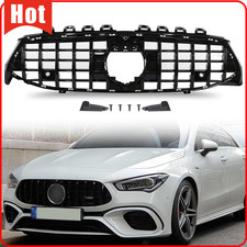 For Mercedes CLA Class W118 C118 2019-2024 GT Style Gloss Black Front Grille