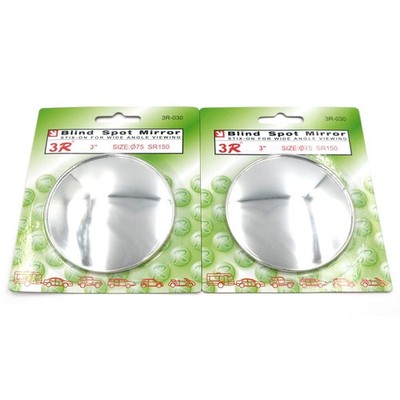 AutoE 2 PCS Wide Angle Convex car truck Auto Blind Spot Round StickOn Side Vi...