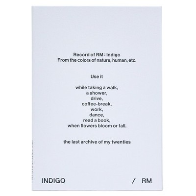 BTS RM [INDIGO] Album POST CARD EDITION Ver./QR+Book+32 Card+Photo