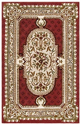 Classic Collection 4' x 6' Burgundy CL755A Handmade Traditional Oriental - Image 4 of 4