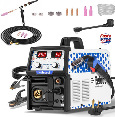Reboot RBM2500D MAX 180A  with TIG Welding Torch Compatible for Aluminum