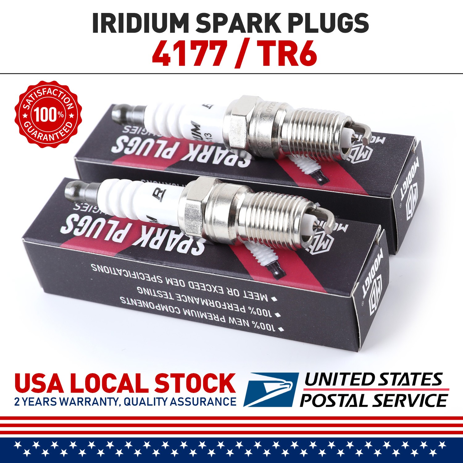 2pcs For NGK 4177 TR6 Iridium Spark Plugs for T20NR-U11 SP494 HR7DC HR6DS HR6DC