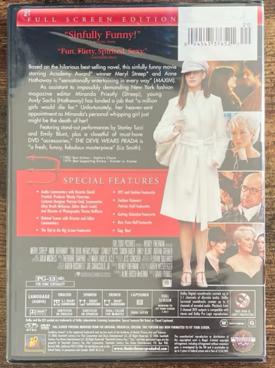 The Devil Wears Prada (DVD, 2006) for sale online | eBay