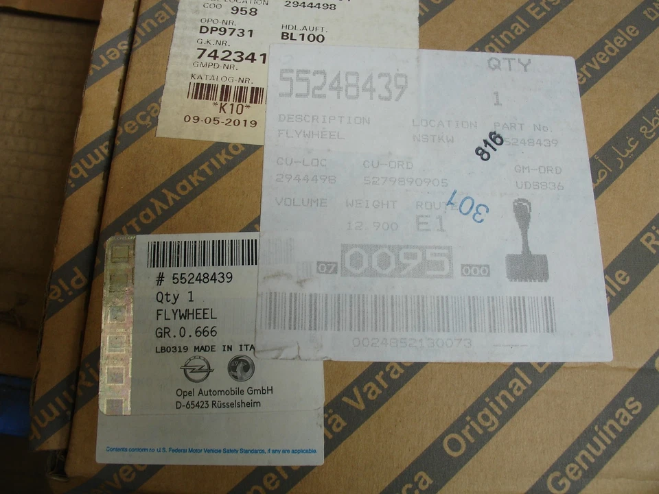 55248439 Dual Mass Flywheel For Fiat Opel Vauxhall Combo MK3 III Diesel 1.6 - Image 2 of 2