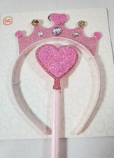 NEW Princess Dress Up Costume Party Accessories Gift Set For Kids Tiara Wand