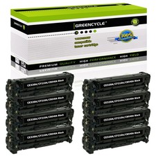 8 Pack CE320A Black Toner Fits For HP 128A LaserJet Pro CP1525N CP1525NW Printer