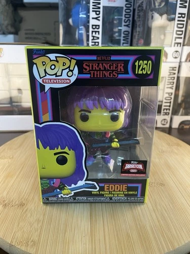 Funko POP! Stranger Things Black Light Eddie #1250 2024 Target Con Exclusive