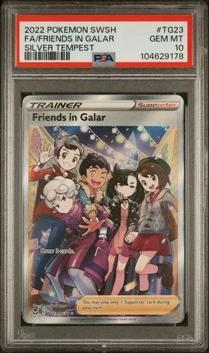 Pokemon Friends in Galar Silver Tempest Trainer Gallery Full Art #TG23 PSA 10