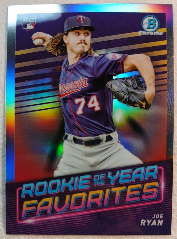 2022 Bowman Chrome Baseball Joe Ryan RC Rookie Silver Holo Minnesota Twins SP