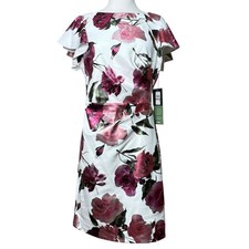 Jessica Howard JH Evening Satin Floral Dress Size 12 NEW With tag