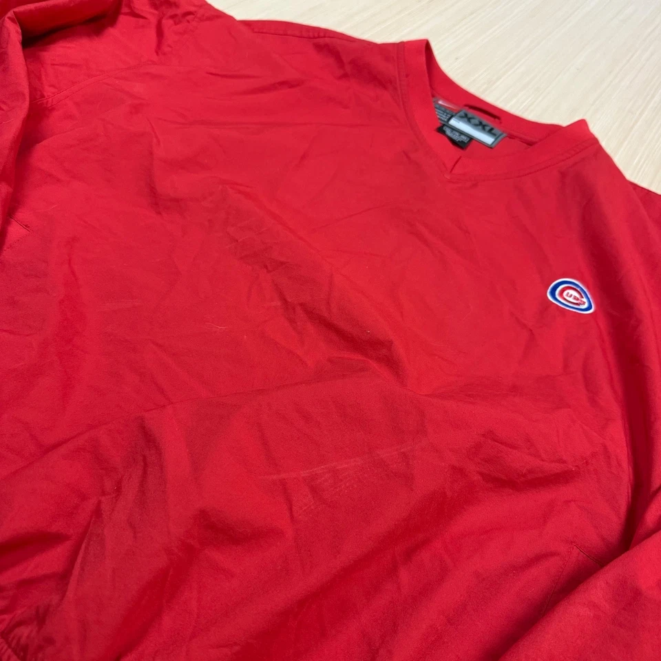Vintage Nike Chicago Cubs Windbreaker Jacket XXL men's Team Pullover 90s y2k - Image 4 of 4