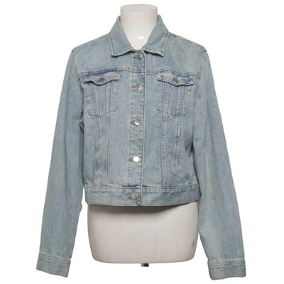 Lindex, Jeansjacke, Damen, Größe: L, Blau, Baumwolle, Einfarbig, Denim #OFI