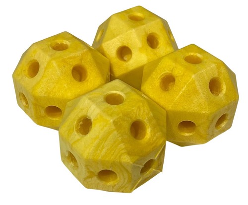 4 Discovery Kids Build Play Construction Fort Tent Yellow Ball Connectors Parts