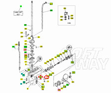 Boccola albero trasmissione Motore fuoribordo Yamaha 4-5CV codice-6E0453170900
