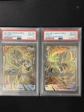 PSA 10 Dragon Ball Fusion World Son Goku FP-006 Vegeta FP-007 Event Prize Promo