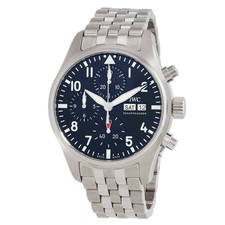 IWC Pilots Chronograph Automatic Black Dial Men's Watch IW388113