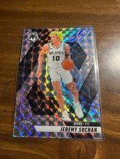 2024-25 Panini Mosaic Jeremy Sochan #54 Silver Mosaic Prizm San Antonio Spurs