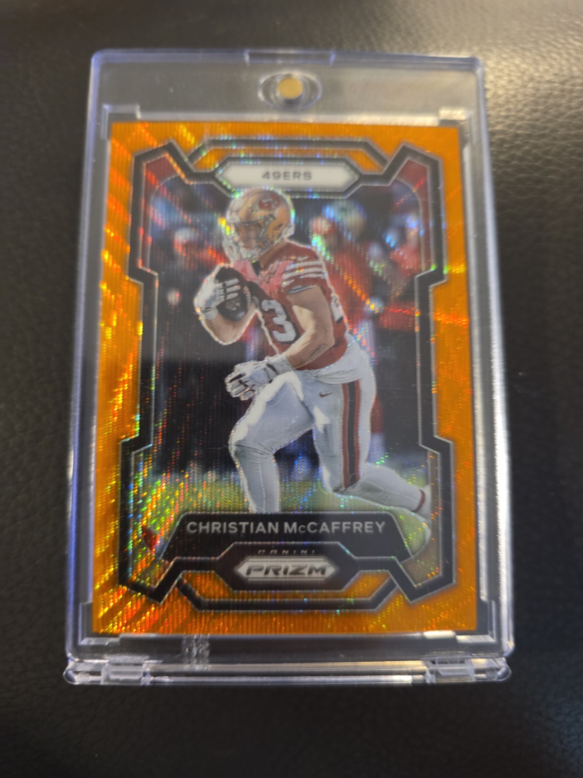 2023 Panini Prizm Orange Wave Christian McCaffrey #267 /60 49ers NFL Football