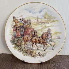 Vintage Royal Grafton Fine Bone China Old England Series Plate 2 Country Jaunt
