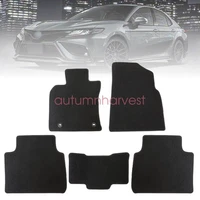 For 2018-2024 Toyota Camry 1st & 2nd Replacement Floor Mats Carpet Velour Black (For: Toyota Camry)