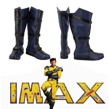 Deadpool 4 Wolverine Superhero Shoes High Leg Boots Halloween Party Boots PU Men
