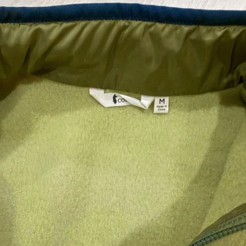 Cotopaxi Men's Full Zip Fleece Jacket, Green/Blue Striped, Size M image 4