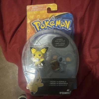 POKEMON PICACHU VS. KOMALA  Posed for Battle TOMY 2 Pack, TOMY New