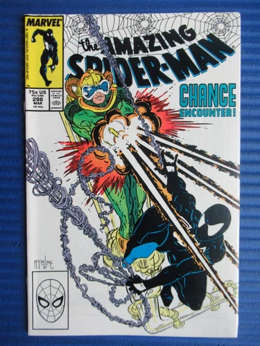 AMAZING SPIDER-MAN # 298 - (VF+) -TODD MCFARLANE-CHANCE ENCOUNTER-1ST APP VENOM