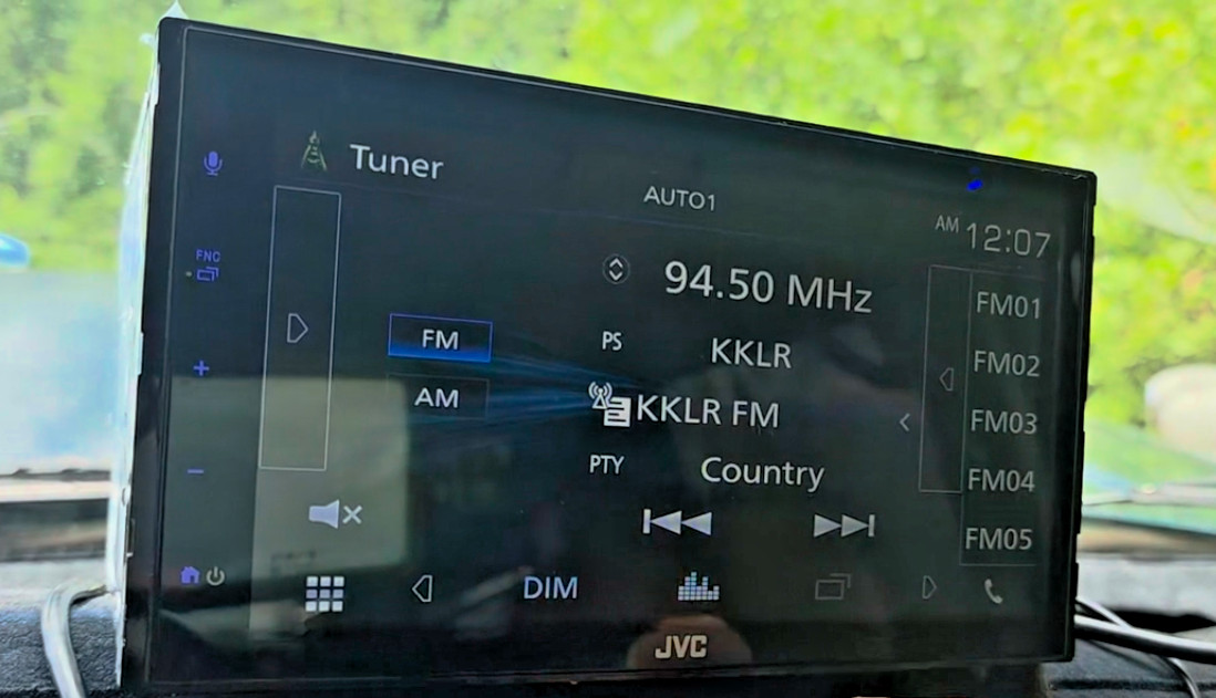 JVC KW-V660BT Bluetooth mic CD/DVD/USB Apple CarPlay Android Auto 6.8 Near Mint