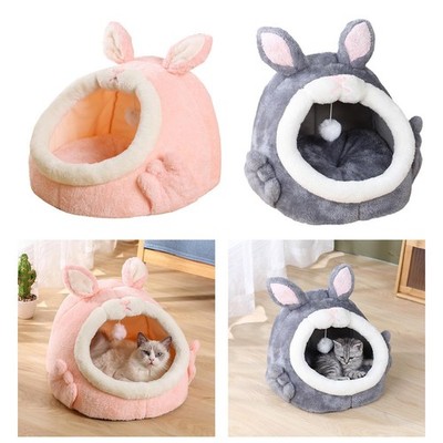 Katzenhöhle Bett Waschbar Bequem Kuscheln Katzenhaus Nestbett Anti Rutsch Warm