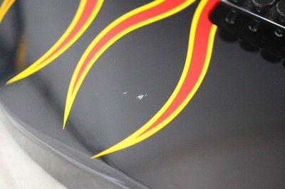 Jackson DK2 HRF Black with Hot Rod Flames Graphic Made in Japan