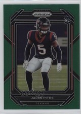 2022 Panini Prizm Rookies Green Prizm Jalen Pitre #383 0q1q