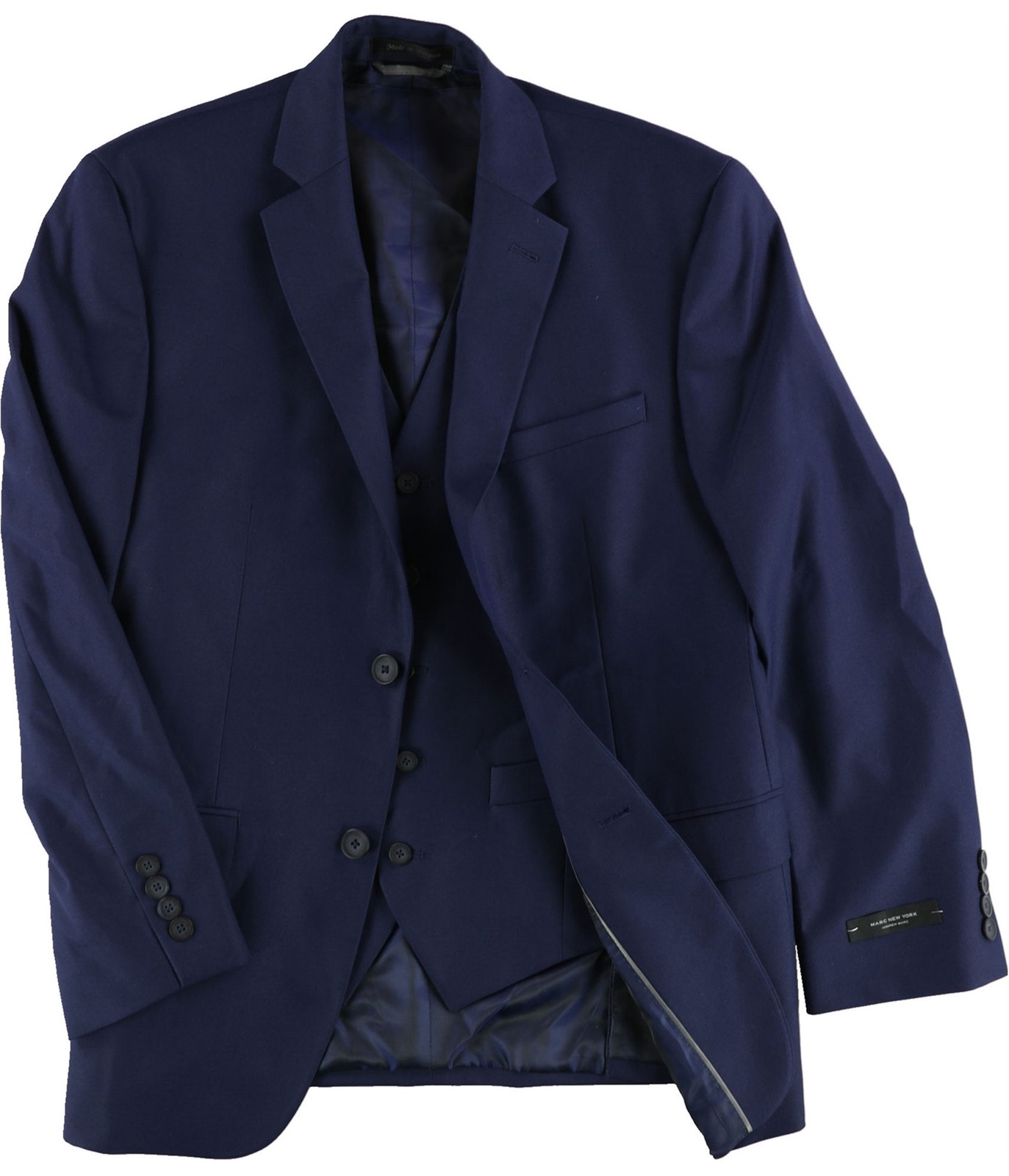 Marc New York Mens 2 Piece Two Button Blazer Jacket Blue 42 Regular 18790₽