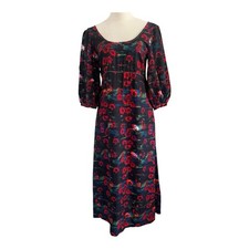 Rachel Comey x Target Dress Womens 2 Kodak Red Floral Midi Pockets Flowy NWT
