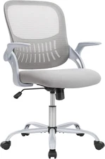 Office Computer Desk Chair, Ergonomic Mid-Back Mesh Rolling Work Swivel Task Cha