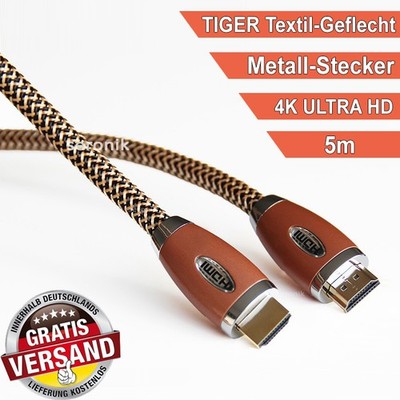 5m HDMI Kabel ULTRA Full HD TV 3D HighSpeed Ethernet ARC CEC 2.0 2.1 4K 5 Meter