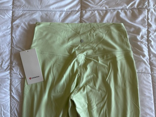 New Lululemon Align High-Rise Crop 23" Size 12 Capri LW6BGLS KOGR Green NWT - Picture 5 of 9
