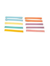 Vintage Goody 2  Barrette Stay Tight Pastel Colors Pink Peach Blue Yellow 10pc