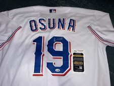 Alejandro Osuna Signed Texas Rangers Jersey All Star Slugger JSA Auth
