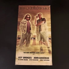 The Big Lebowski VHS (1998) Screening Copy Jeff Bridges, John Goodman, Coen Bros